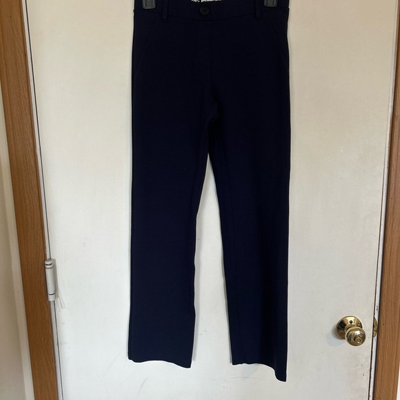 Beta Brand XS Stretch Pull On Navy Blue Straight-Leg Pants - Picture 2 of 11